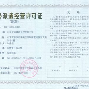 劳务派遣经营许可证